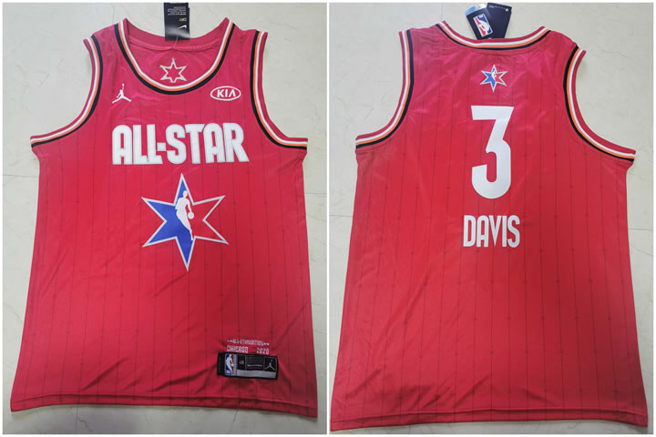 Lakers 3 Anthony Davis Red 2020 NBA All-Star Jordan Brand Swingman Jersey,We sell and wholesale Lakers 3 Anthony Davis Red 2020 NBA All-Star Jordan Brand Swingman Jersey on line form chian!